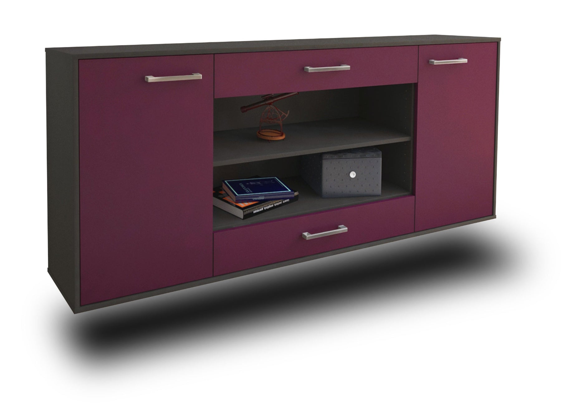 Sideboard Olathe, Lila Studio (180x79x35cm) - Stil.Zeit Möbel GmbH