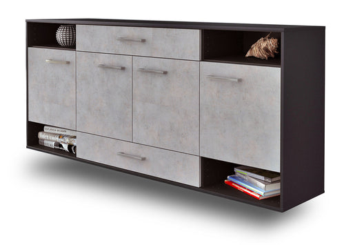 Sideboard Evansville, Beton Studio (180x79x35cm) - Stil.Zeit Möbel GmbH