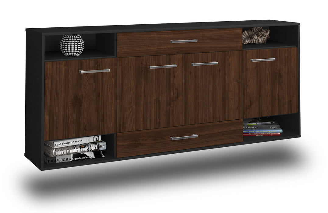 Sideboard Evansville, Walnuss Studio (180x79x35cm) - Stil.Zeit Möbel GmbH