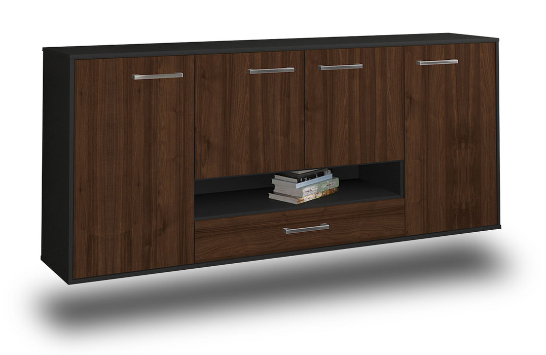 Sideboard Abilene, Walnuss Studio (180x79x35cm) - Stil.Zeit Möbel GmbH