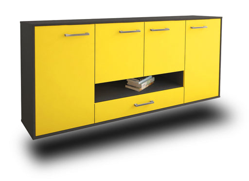 Sideboard Abilene, Gelb Studio (180x79x35cm) - Stil.Zeit Möbel GmbH