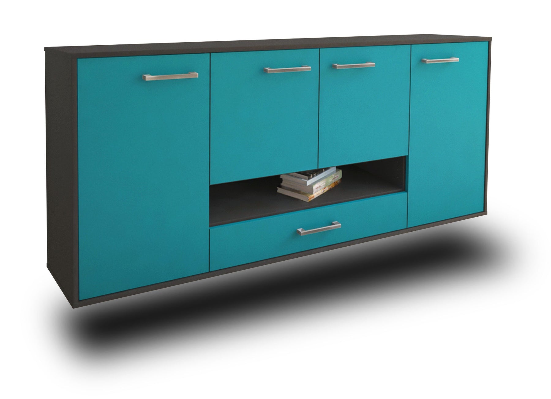 Sideboard Abilene, Tuerkis Studio (180x79x35cm) - Stil.Zeit Möbel GmbH