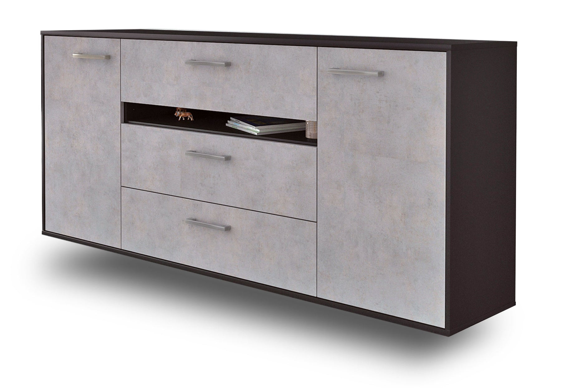 Sideboard McKinney, Beton Studio (180x79x35cm) - Stil.Zeit Möbel GmbH