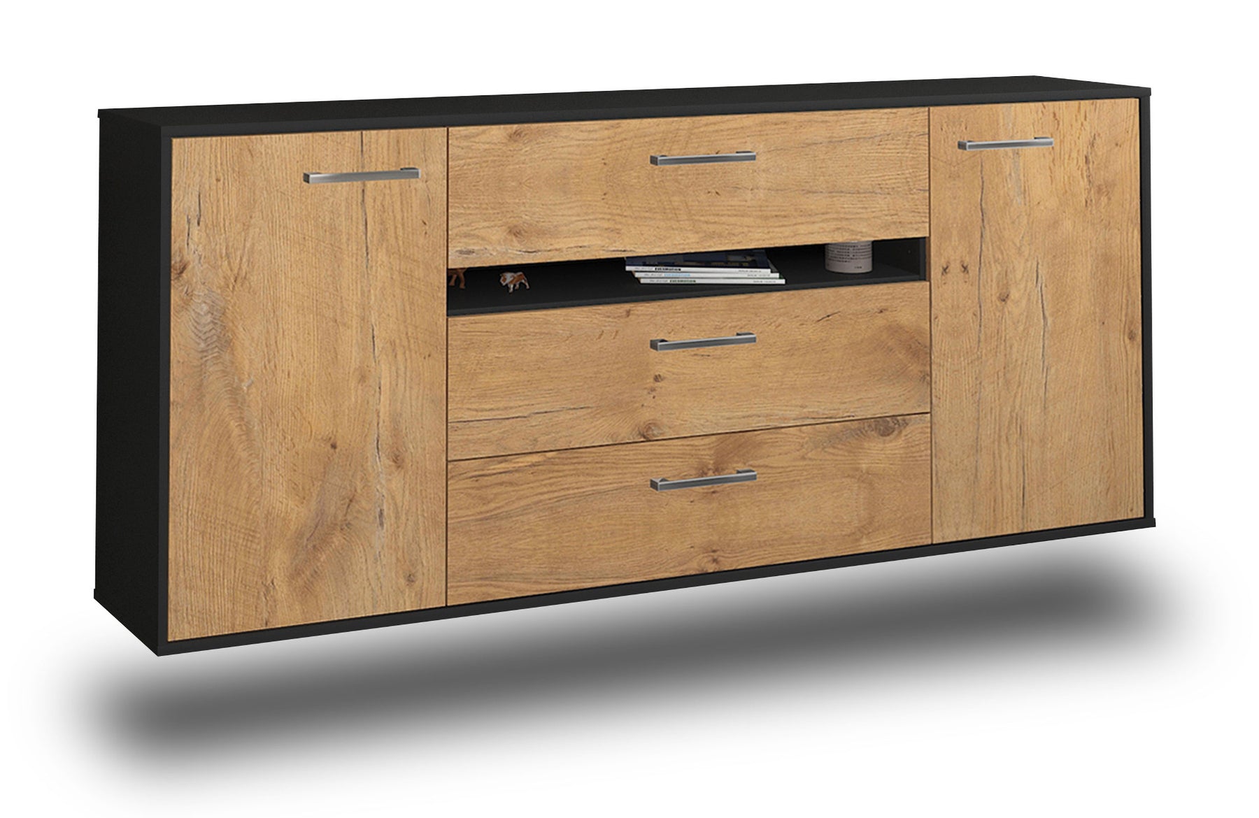 Sideboard McKinney, Eiche Studio (180x79x35cm) - Stil.Zeit Möbel GmbH