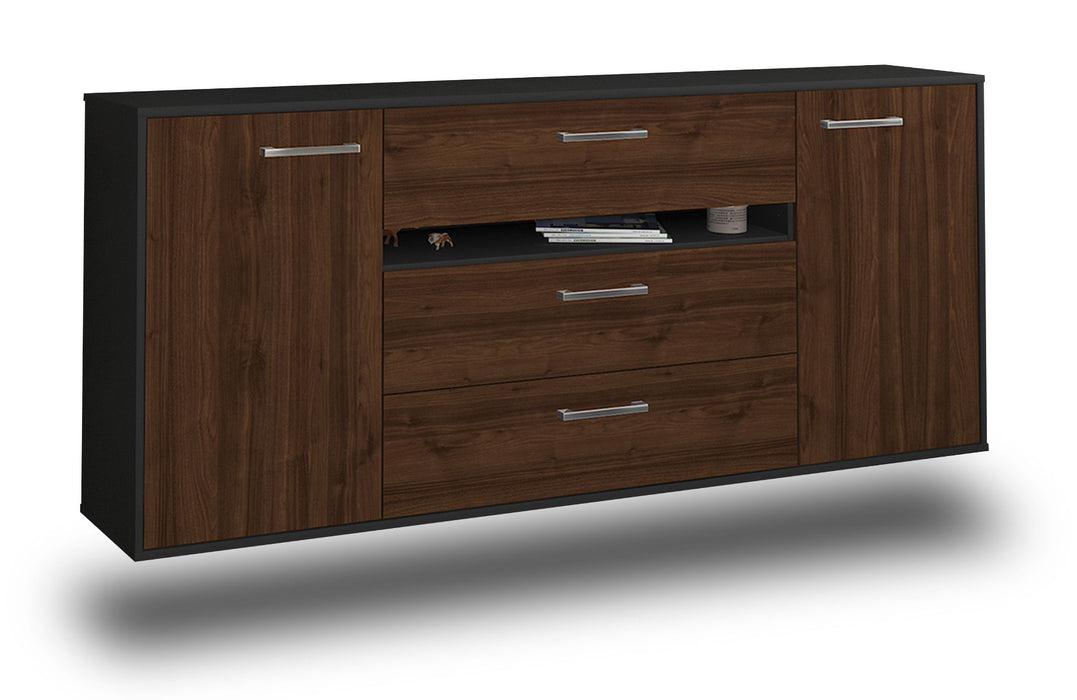 Sideboard McKinney, Walnuss Studio (180x79x35cm) - Stil.Zeit Möbel GmbH