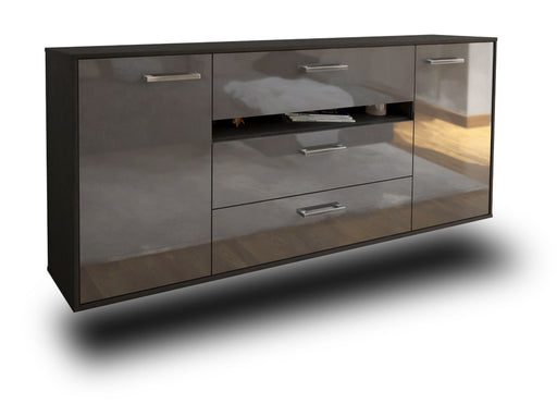 Sideboard McKinney, Grau Studio (180x79x35cm) - Stil.Zeit Möbel GmbH