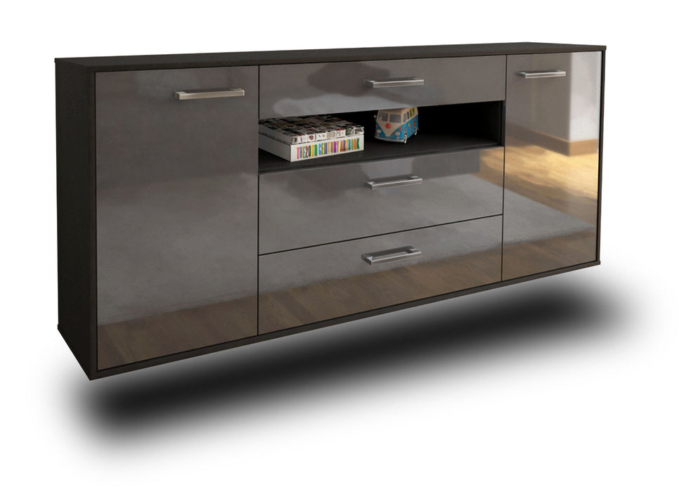 Sideboard Vallejo, Grau Studio (180x79x35cm) - Stil.Zeit Möbel GmbH