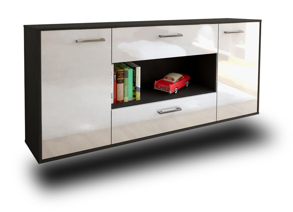 Sideboard Denton, Weiß Studio (180x79x35cm) - Stil.Zeit Möbel GmbH