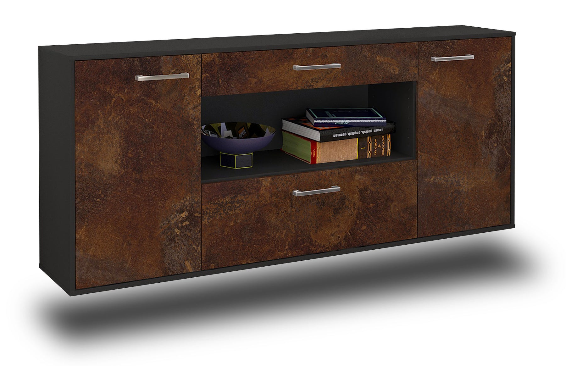 Sideboard Ann Arbor, Rost Studio (180x79x35cm) - Stil.Zeit Möbel GmbH