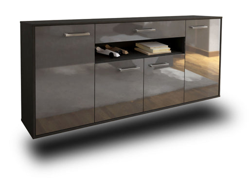 Sideboard Lansing, Grau Studio (180x79x35cm) - Stil.Zeit Möbel GmbH