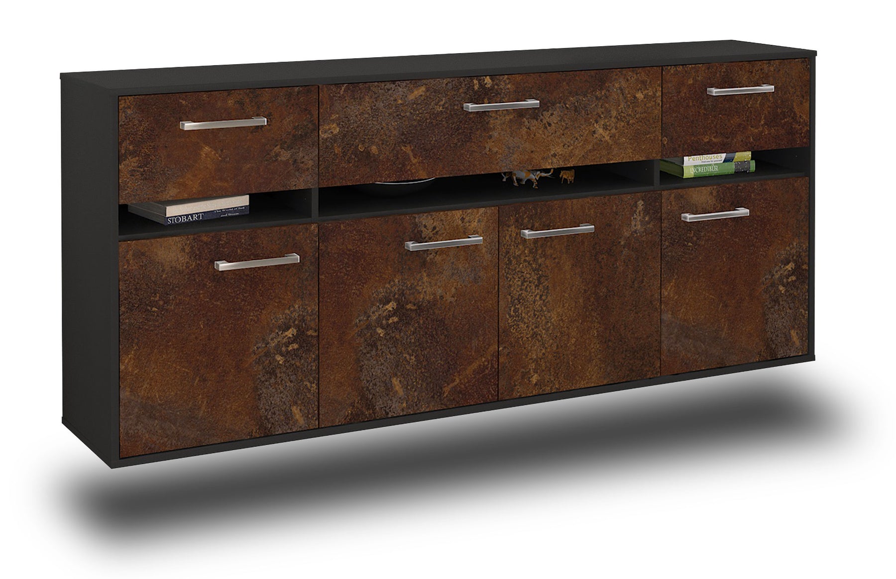 Sideboard Gainesville, Rost Studio (180x79x35cm) - Stil.Zeit Möbel GmbH