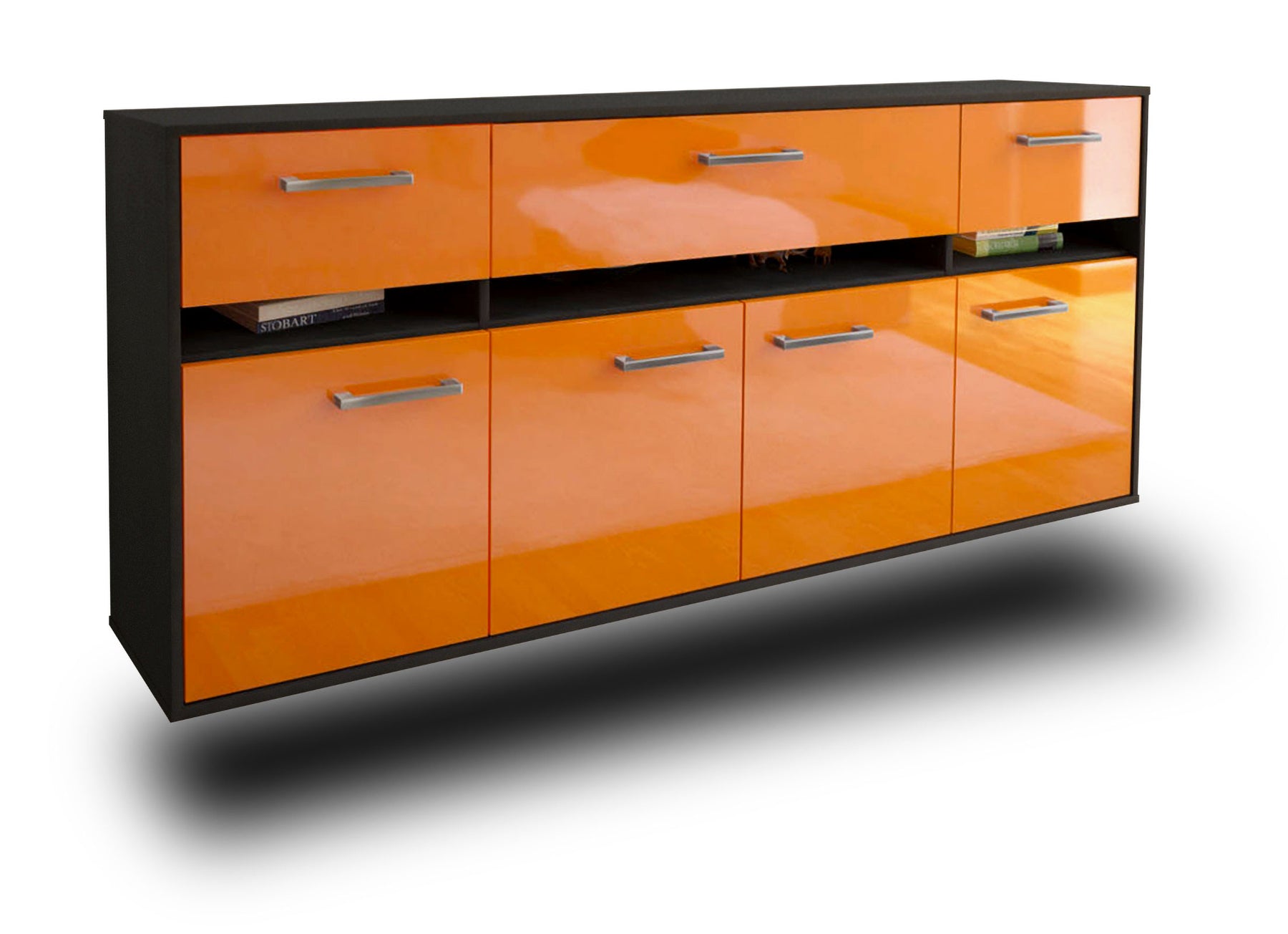 Sideboard Gainesville, Orange Studio (180x79x35cm) - Stil.Zeit Möbel GmbH