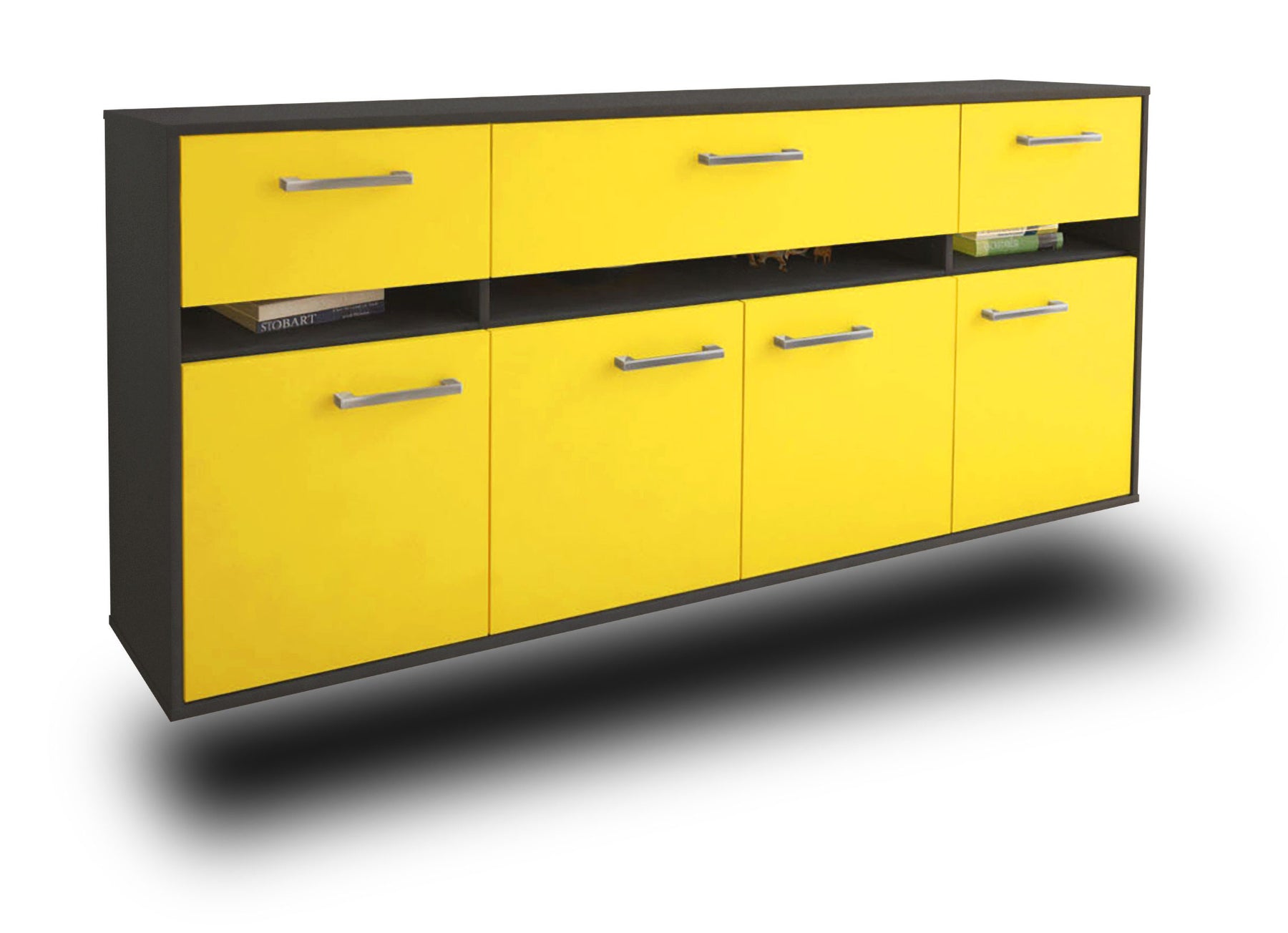 Sideboard Gainesville, Gelb Studio (180x79x35cm) - Stil.Zeit Möbel GmbH