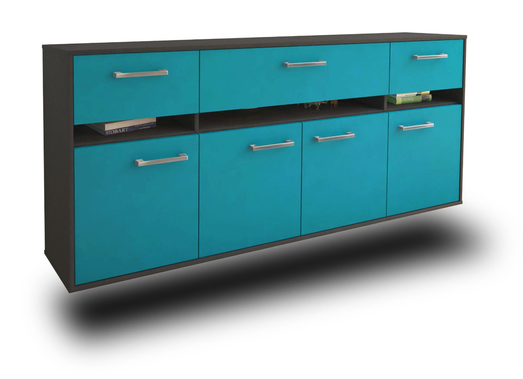 Sideboard Gainesville, Tuerkis Studio (180x79x35cm) - Stil.Zeit Möbel GmbH