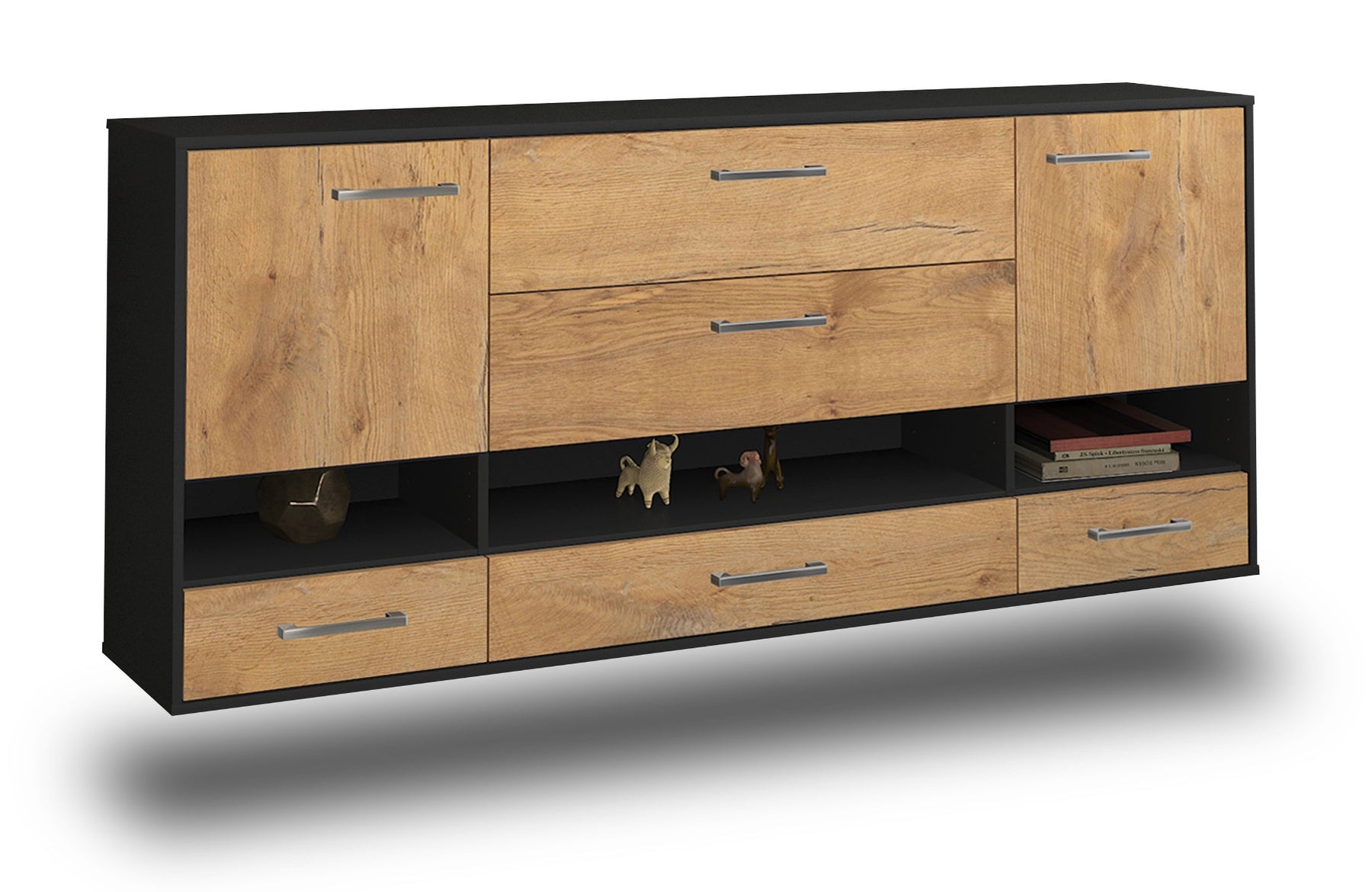 Sideboard Lafayette, Eiche Studio (180x79x35cm) - Stil.Zeit Möbel GmbH