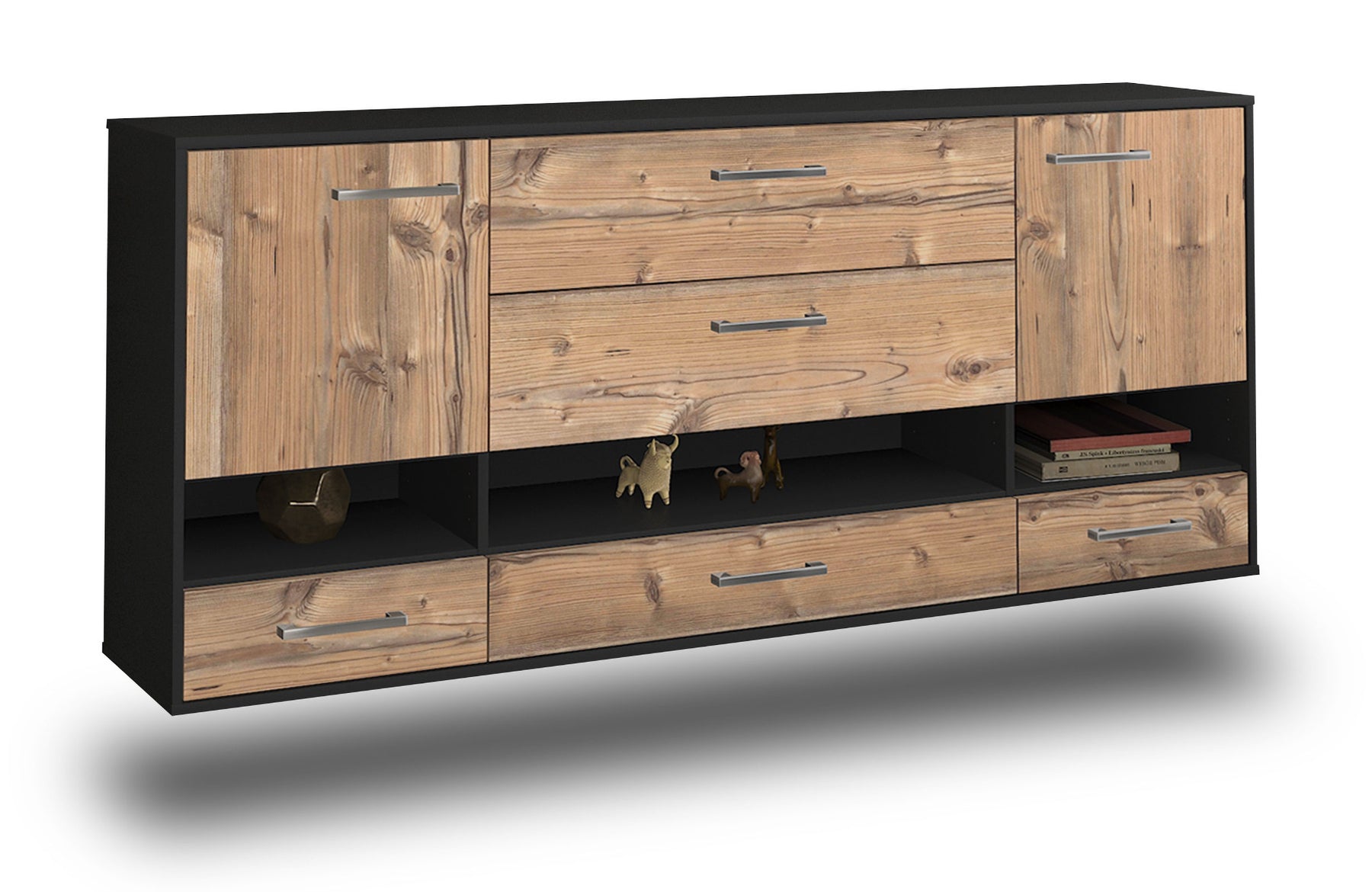 Sideboard Lafayette, Pinie Studio (180x79x35cm) - Stil.Zeit Möbel GmbH