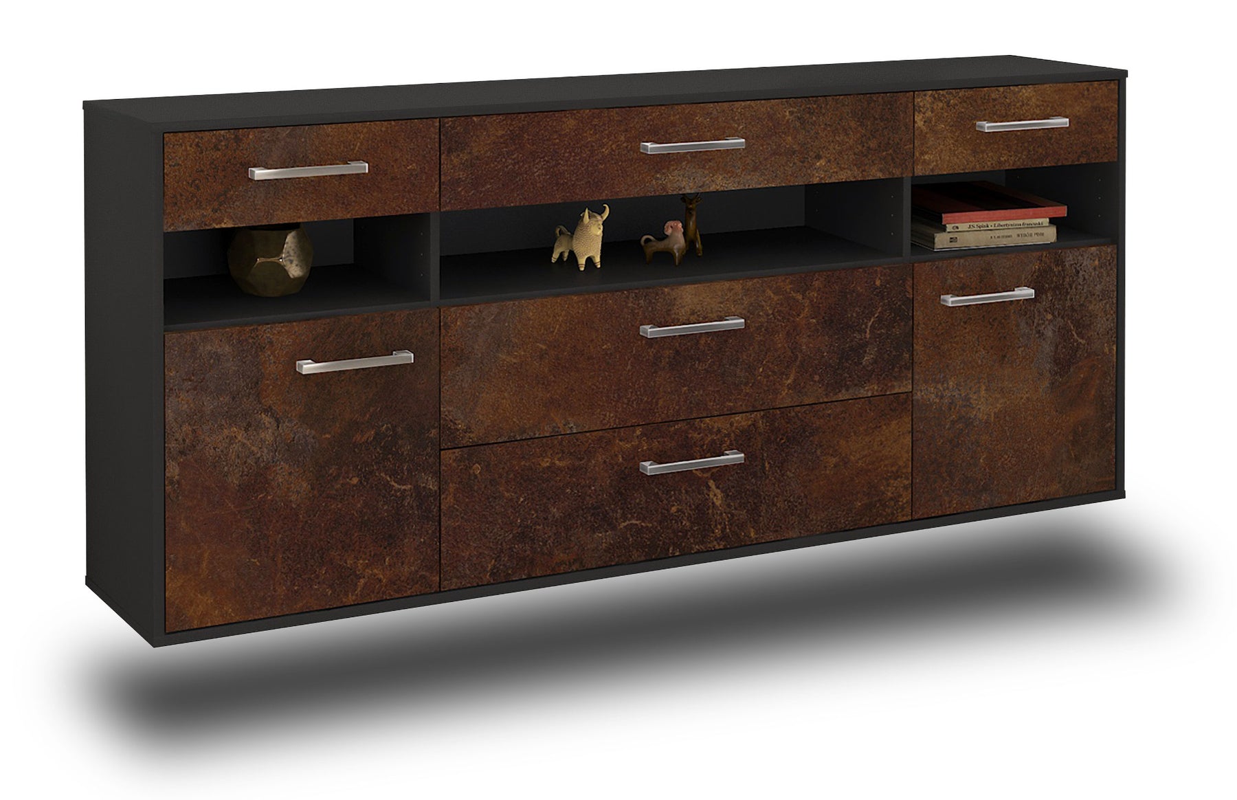 Sideboard Inglewood, Rost Studio (180x79x35cm) - Stil.Zeit Möbel GmbH