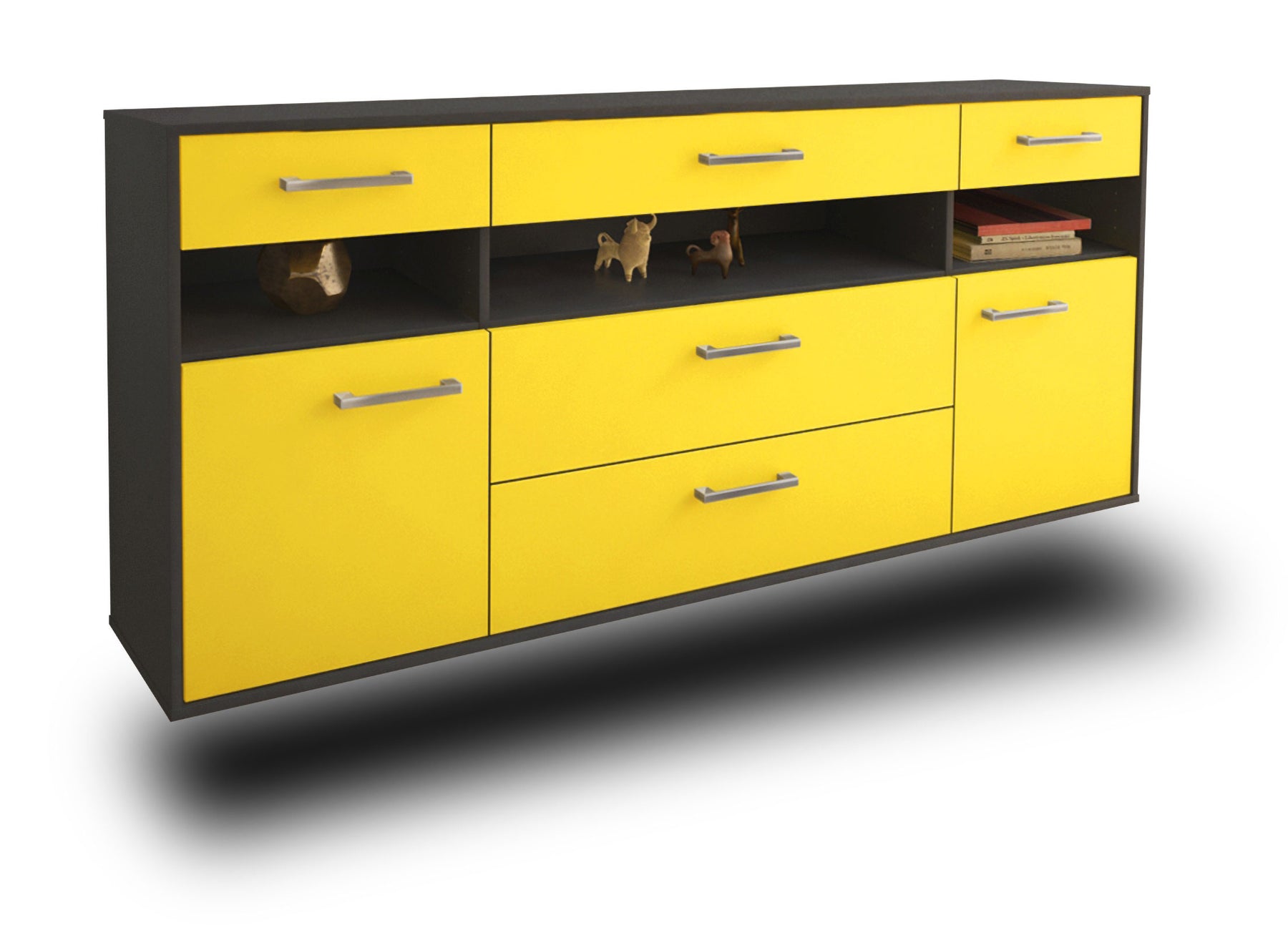 Sideboard Inglewood, Gelb Studio (180x79x35cm) - Stil.Zeit Möbel GmbH