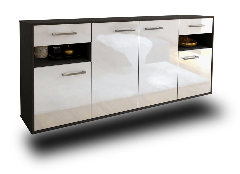 Sideboard Killeen, Weiß Studio (180x79x35cm) - Stil.Zeit Möbel GmbH