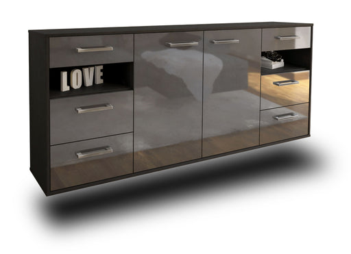 Sideboard Thornton, Grau Studio (180x79x35cm) - Stil.Zeit Möbel GmbH