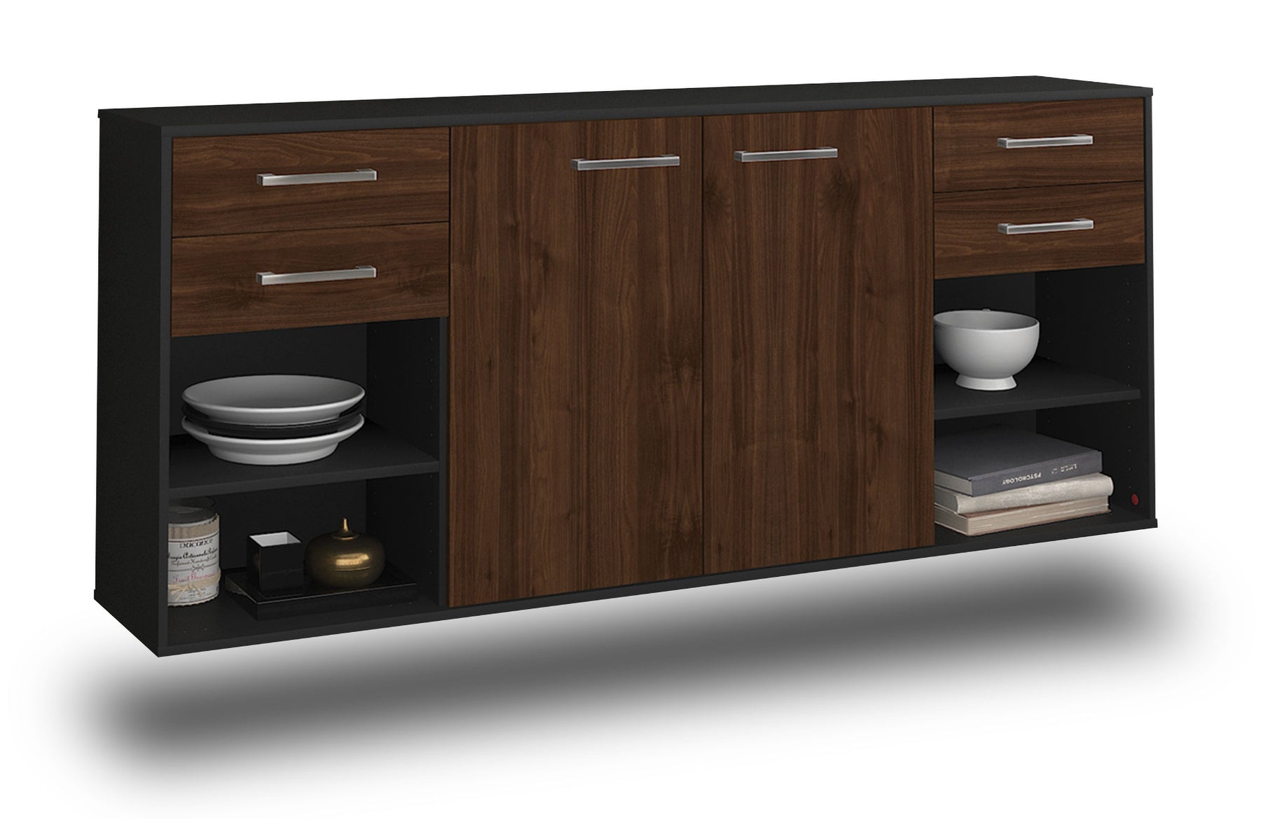 Sideboard Independence, Walnuss Studio (180x79x35cm) - Stil.Zeit Möbel GmbH