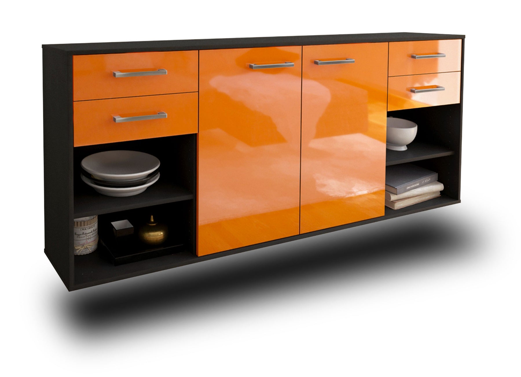 Sideboard Independence, Orange Studio (180x79x35cm) - Stil.Zeit Möbel GmbH