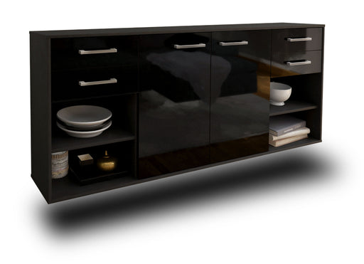 Sideboard Independence, Schwarz Studio (180x79x35cm) - Stil.Zeit Möbel GmbH