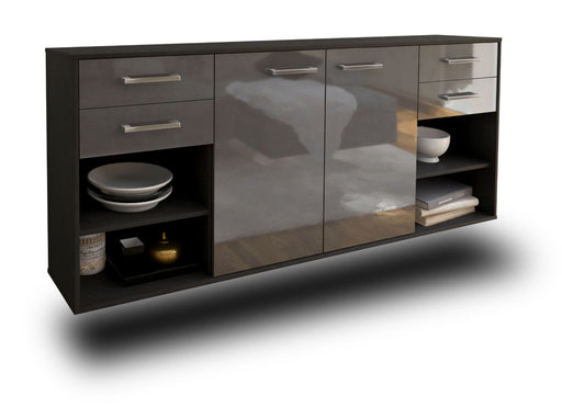 Sideboard Independence, Grau Studio (180x79x35cm) - Stil.Zeit Möbel GmbH