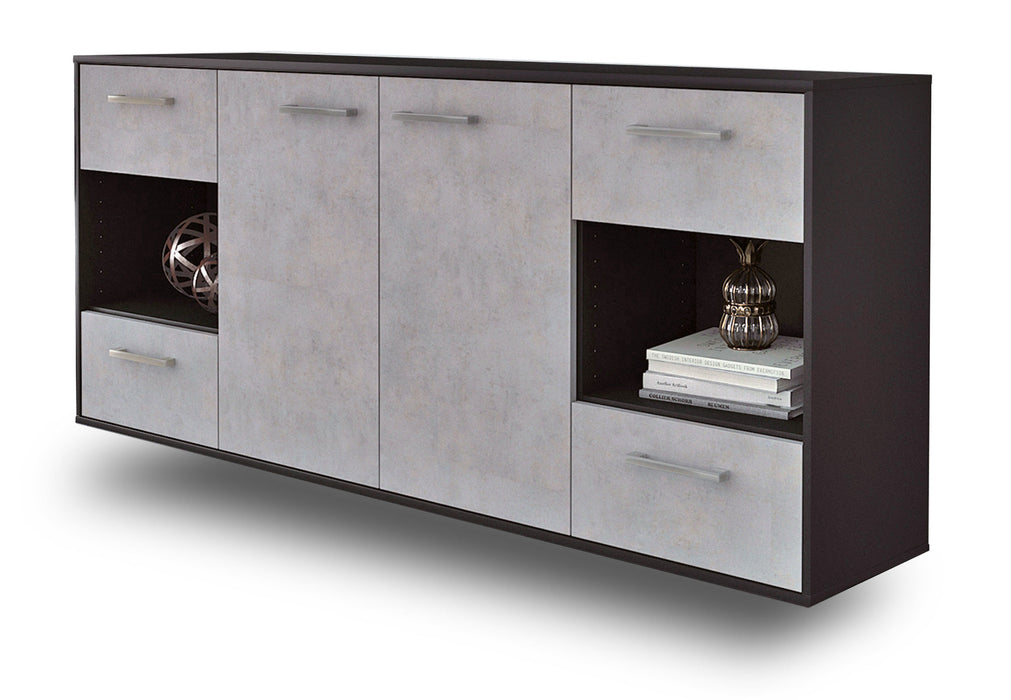 Sideboard Santa Clara, Beton Studio (180x79x35cm) - Stil.Zeit Möbel GmbH