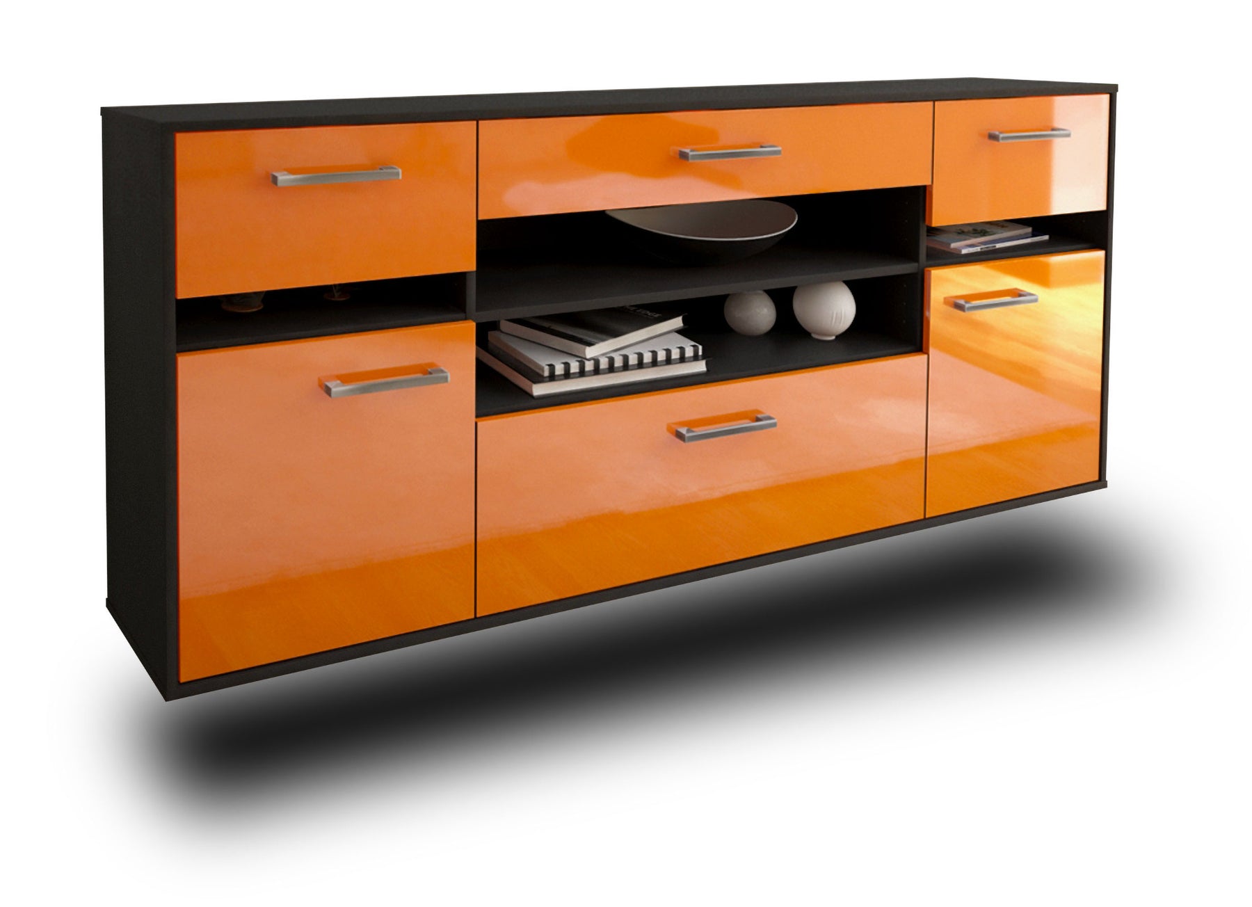 Sideboard Miramar, Orange Studio (180x79x35cm) - Stil.Zeit Möbel GmbH