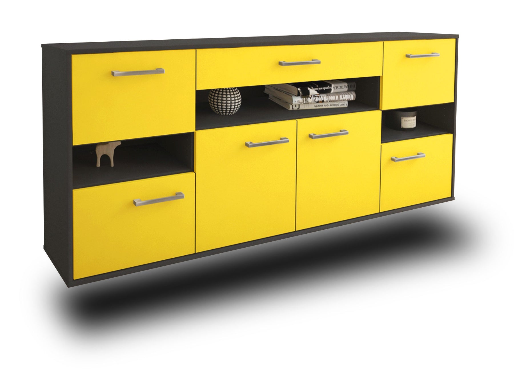 Sideboard Downey, Gelb Studio (180x79x35cm) - Stil.Zeit Möbel GmbH