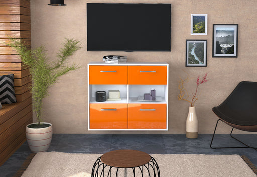 Sideboard Richmond, Orange Front (92x79x35cm) - Stil.Zeit Möbel GmbH
