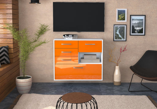 Sideboard Knoxville, Orange Front (92x79x35cm) - Stil.Zeit Möbel GmbH