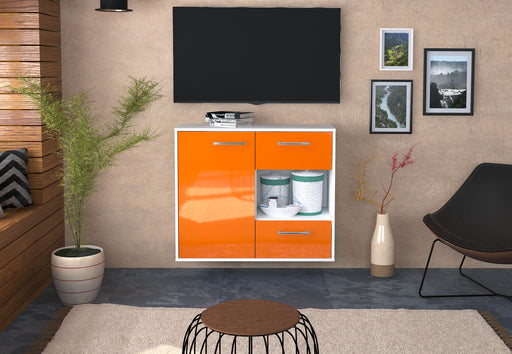 Sideboard Brownsville, Orange Front (92x79x35cm) - Stil.Zeit Möbel GmbH