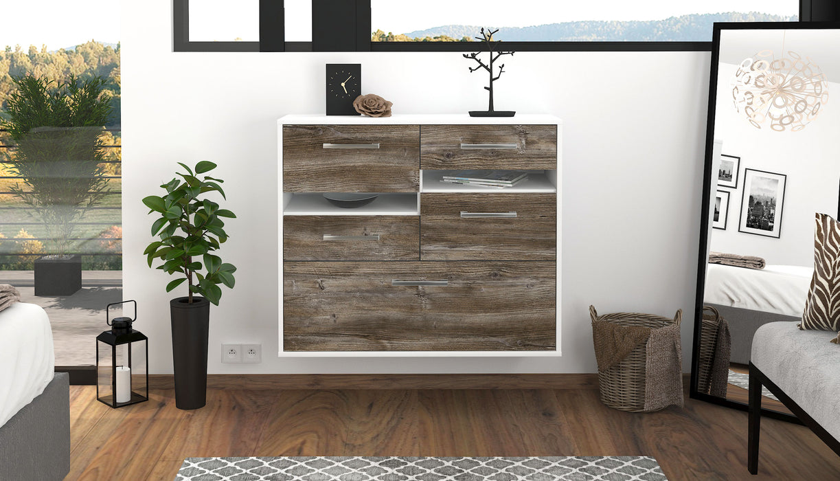 Sideboard Fayetteville, Treibholz Front (92x79x35cm) - Stil.Zeit Möbel GmbH