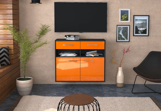 Sideboard North Las Vegas, Orange Front (92x79x35cm) - Stil.Zeit Möbel GmbH