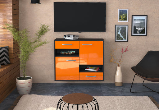 Sideboard Spokane, Orange Front (92x79x35cm) - Stil.Zeit Möbel GmbH