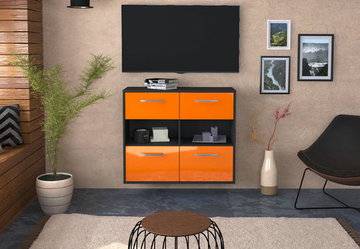 Sideboard Richmond, Orange Front (92x79x35cm) - Stil.Zeit Möbel GmbH