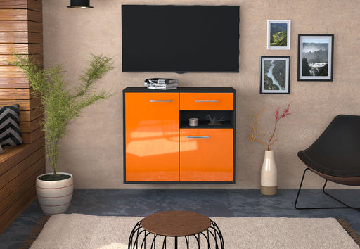 Sideboard Augusta, Orange Front (92x79x35cm) - Stil.Zeit Möbel GmbH