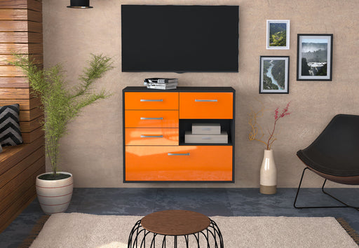 Sideboard Knoxville, Orange Front (92x79x35cm) - Stil.Zeit Möbel GmbH