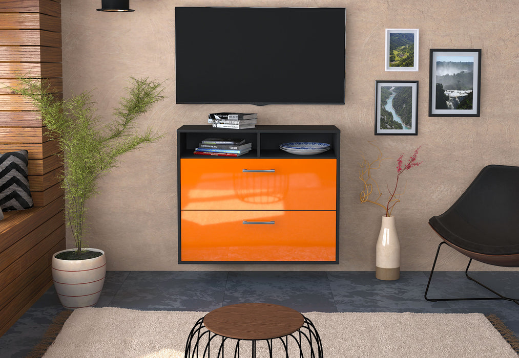 Sideboard Spring Valley, Orange Front (92x79x35cm) - Stil.Zeit Möbel GmbH