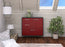 Sideboard Rancho Cucamonga, Rot Front (92x79x35cm) - Stil.Zeit Möbel GmbH