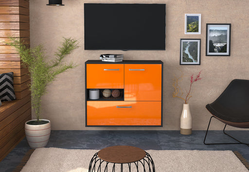 Sideboard Santa Clarita, Orange Front (92x79x35cm) - Stil.Zeit Möbel GmbH