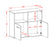 Sideboard Rochester, Beton Maß ( 92x79x35cm) - Stil.Zeit Möbel GmbH