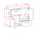 Sideboard Irvine, Rot Maß ( 92x79x35cm) - Stil.Zeit Möbel GmbH