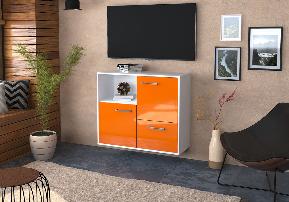 Sideboard Boise, Orange Seite ( 92x79x35cm) - Stil.Zeit Möbel GmbH