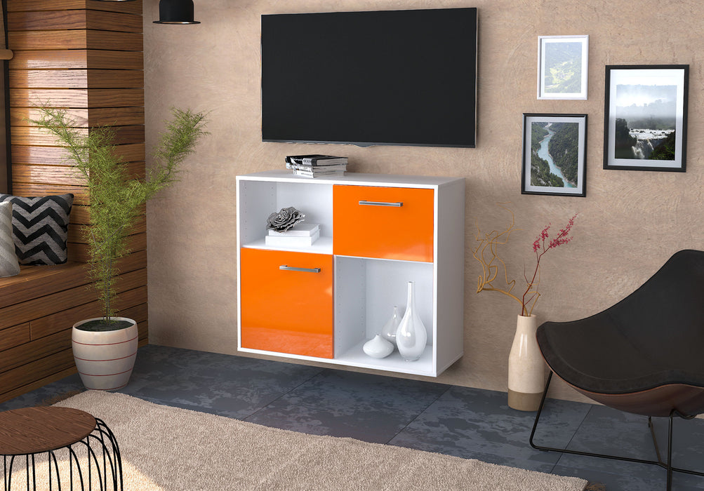 Sideboard Shreveport, Orange Seite ( 92x79x35cm) - Stil.Zeit Möbel GmbH