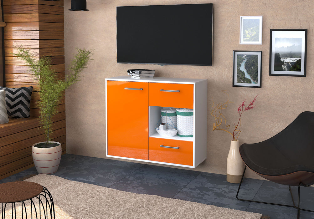 Sideboard Brownsville, Orange Seite ( 92x79x35cm) - Stil.Zeit Möbel GmbH