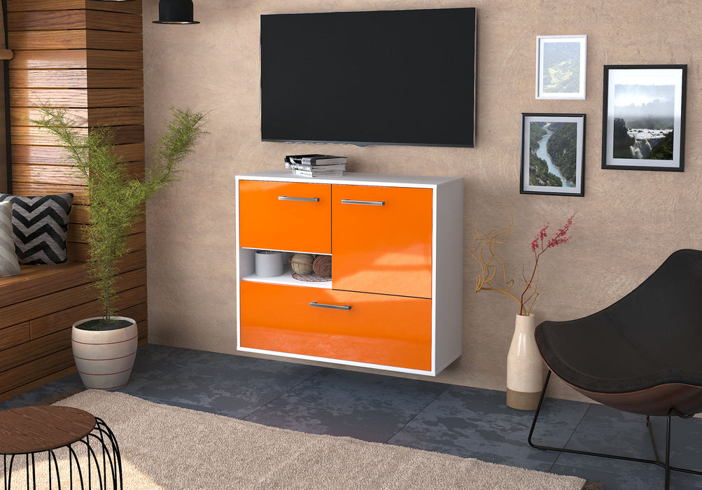 Sideboard Santa Clarita, Orange Seite ( 92x79x35cm) - Stil.Zeit Möbel GmbH