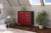 Sideboard Tacoma, Rot Seite ( 92x79x35cm) - Stil.Zeit Möbel GmbH
